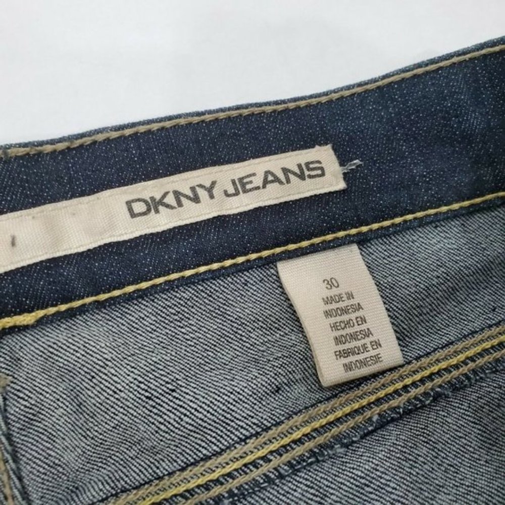 DKNY Jeans women's flare long blue jean pants - Picture 7 of 8